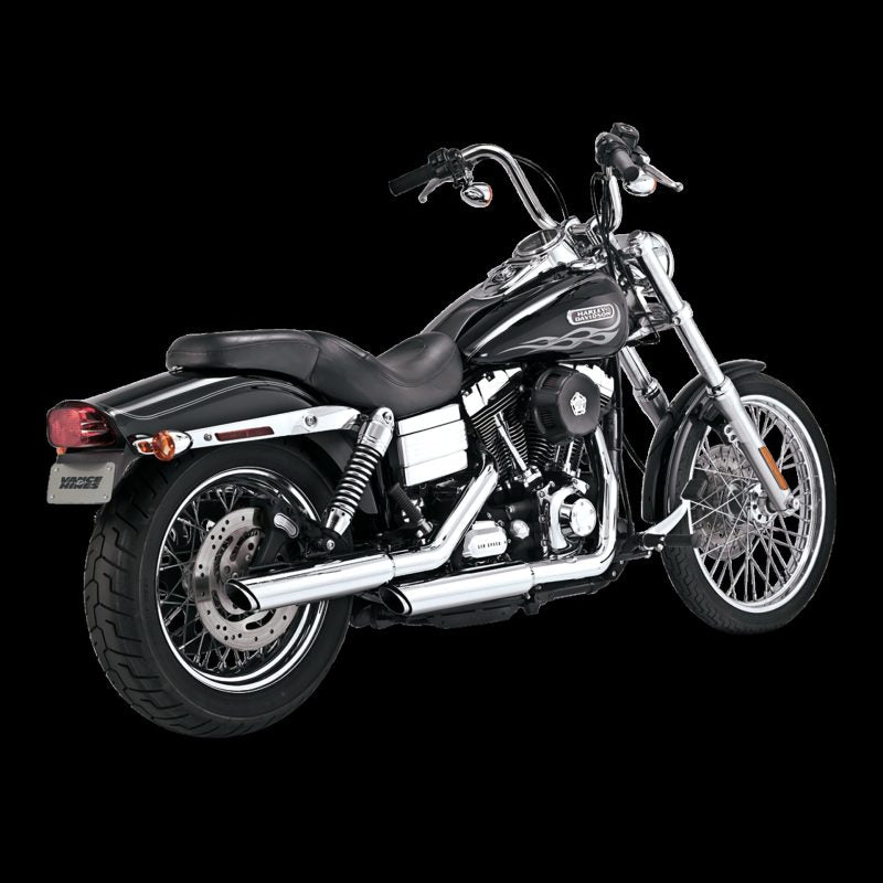 Vance & Hines HD Dyna 91-17 3In Twin Slash Slip PCX Slip-On Exhaust Motorcycle Slip-On Vance and Hines