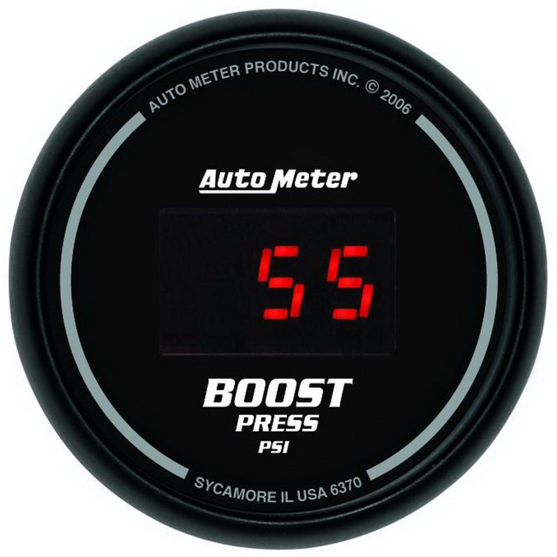 Autometer SportComp 52mm Digital 0-60 PSI Boost Gauge Gauges AutoMeter
