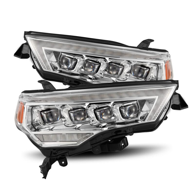 AlphaRex 14-22 Toyota 4Runner NOVA LED Proj Headlights Chrome w/ Activ Light/Seq Signal/DRL Headlights AlphaRex
