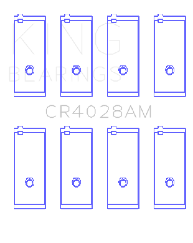 King Engine Bearings Toyota 3Y (Size +0.50mm) Connecting Rod Bearing Set Connecting Rods King Engine Bearings