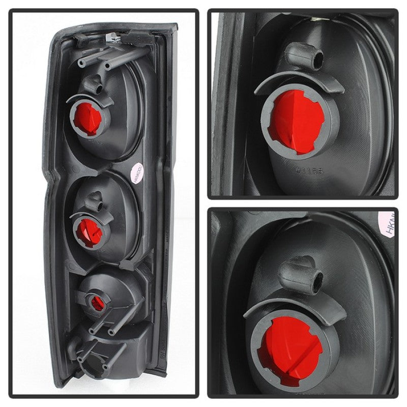 Spyder Nissan Hardbody 86-97 Euro Style Tail Lights Black Smoke ALT-YD-NH86-BSM Tail Lights SPYDER
