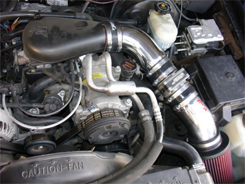 Injen 94-04 S10 Sonoma Jimmy Blazer 4.3L V6 Wrinkle Black Power-Flow Air Intake System Cold Air Intakes Injen