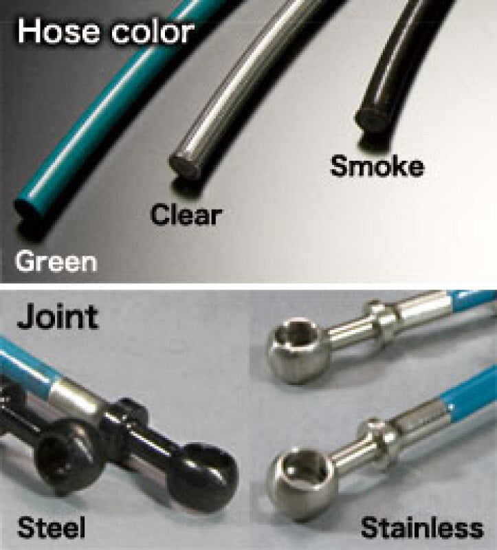 Project Mu 91-05 Aristo JZS147 Brake Line - Stainless Green Brake Line Kits Project Mu