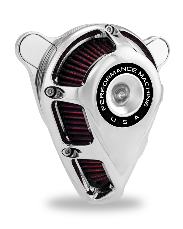 Performance Machine 23-Up CVO, 2024 Touring Jet Air Cleaner - Chrome Air Filters - Direct Fit Performance Machine