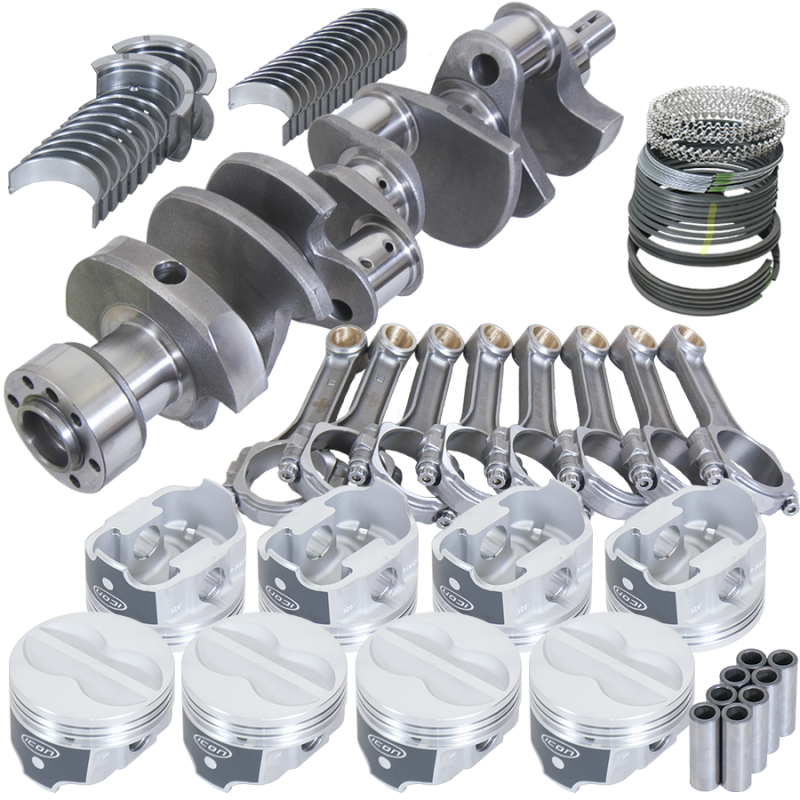 Eagle Chevy LT1350 1Pc 3.750in Crank 5.700in I-Beam Rods -10cc 4.030in Pistons Rotating Assembly Rotating Assemblies Eagle