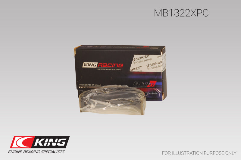 King VW V8/V10 R8/RS6/Huracan (Size 0.25) pMaxKote Coated Main Bearing Set - Size +0.25mm Bearings King Engine Bearings