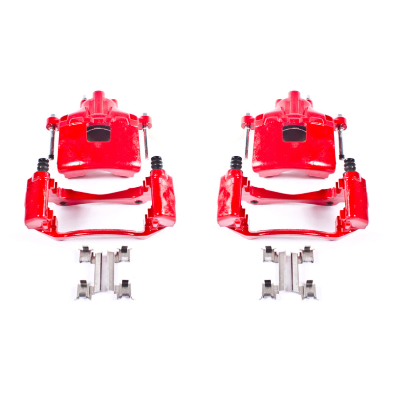 Power Stop 05-09 Buick Allure Front Red Calipers w/Brackets - Pair Brake Calipers - Perf PowerStop