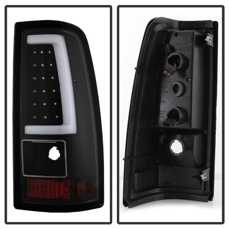xTune Chevy Silverado 1500/2500/3500 99-02 / Version 3 Tail Lights Black ALT-ON-CS99V3-LBLED-BK Tail Lights SPYDER