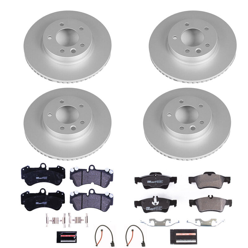 Power Stop 04-06 Porsche Cayenne Front Euro-Stop Brake Kit Brake Kits - OE PowerStop