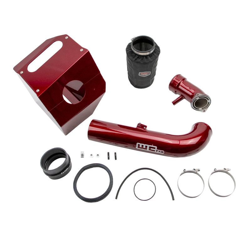 Wehrli 17-19 Chevrolet 6.6L L5P 4in Intake Kit Stage 2 - WCFab Red Cold Air Intakes Wehrli