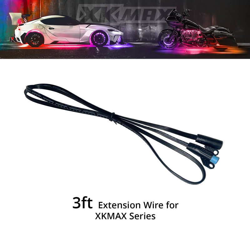 XK Glow XKmax Extension Wire 3ft Light Accessories and Wiring XKGLOW