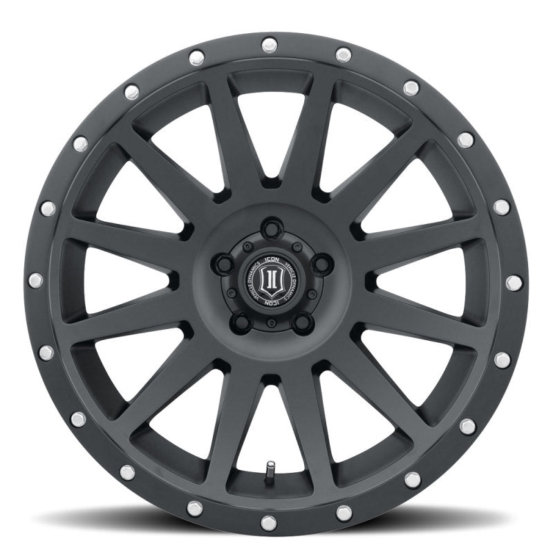ICON Compression 20x10 5x150 -19mm Offset 4.75in BS 110.10mm Bore Satin Black Wheel Wheels - Cast ICON