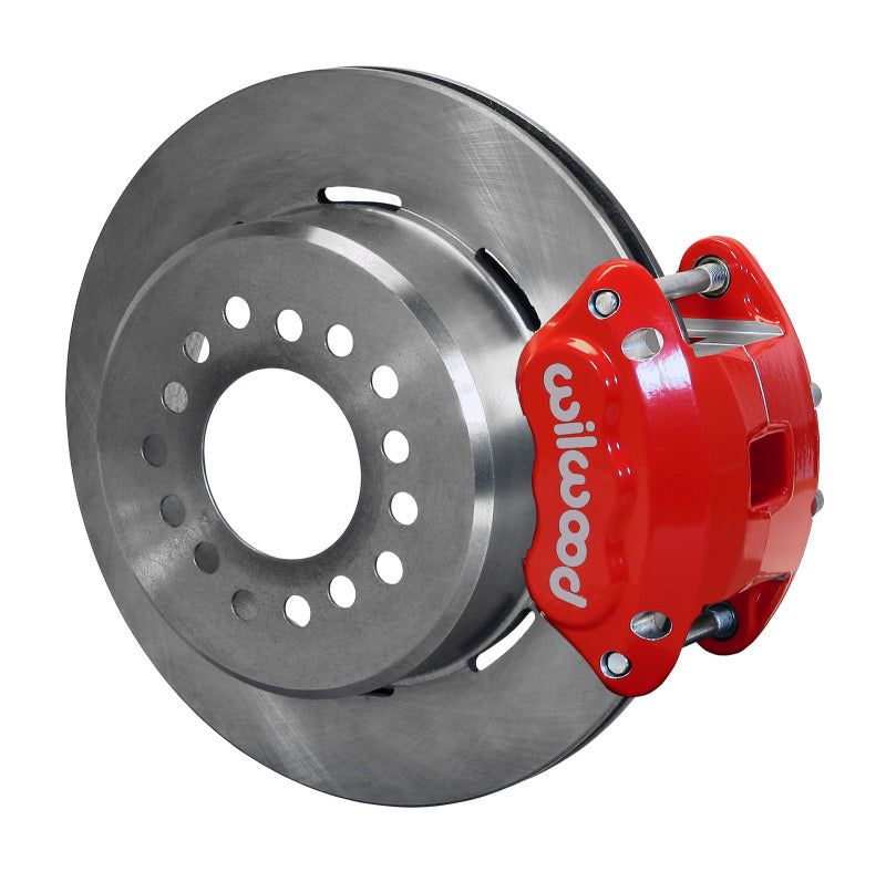 Wilwood D154 P/S Park Brake Kit Red Big Ford New Style 2.36in Offset Big Brake Kits Wilwood