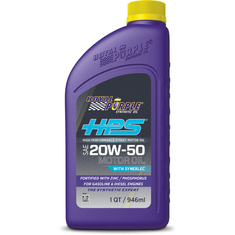 Royal Purple HPS Synthetic High Performance Street 20W-50 Motor Oil - 1 Quart Motor Oils Royal Purple