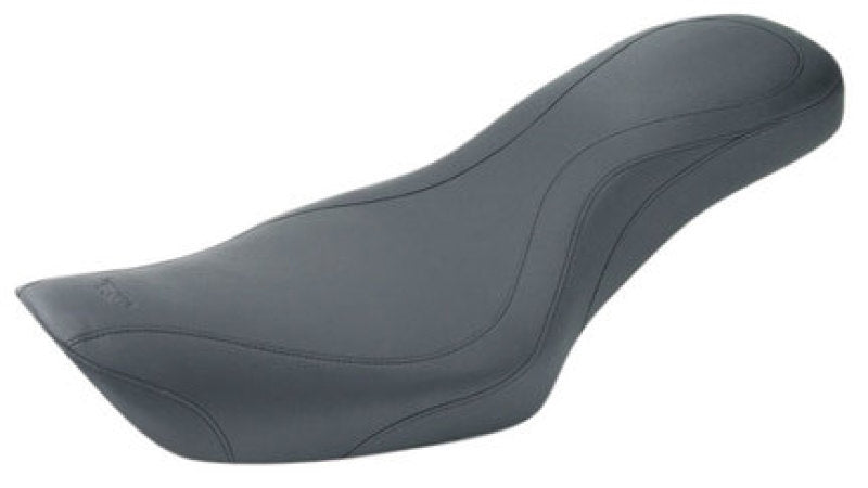 Mustang 06-17 Harley Dyna DayTripper 1PC Seat - Black One-Piece Motorcycle Seats Mustang Motorcycle