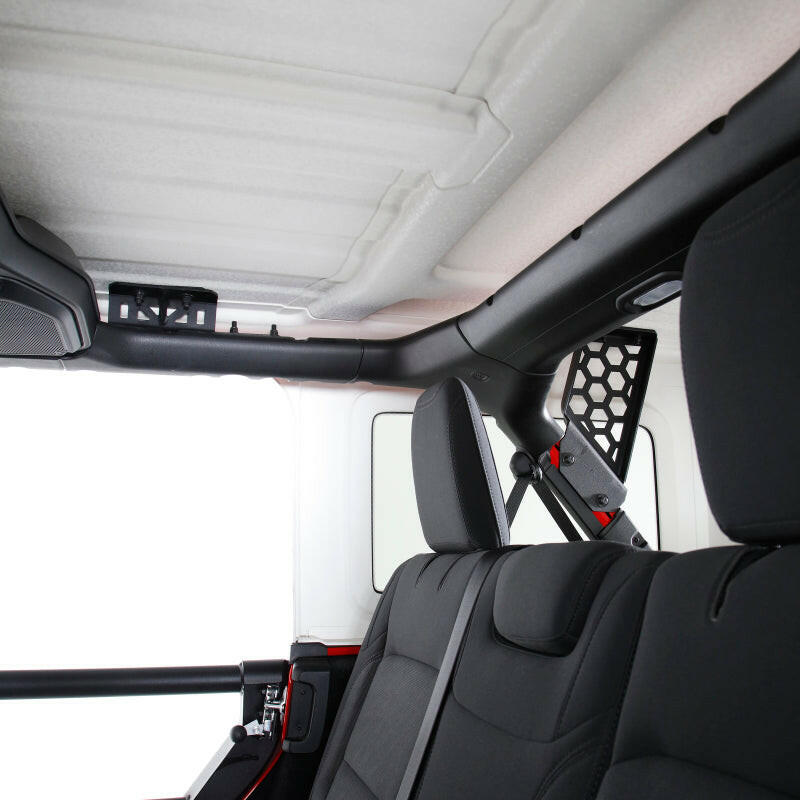 Go Rhino 19-22 Jeep Wrangler JLU SRM Roll Bar Mount Kit - Tex. Blk Roof Rack Go Rhino