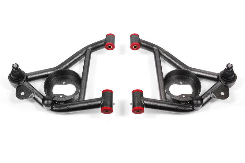 BMR 78-87 G-Body Non-Adj. Lower A-Arms (Polyurethane) - Black Hammertone Control Arms BMR Suspension