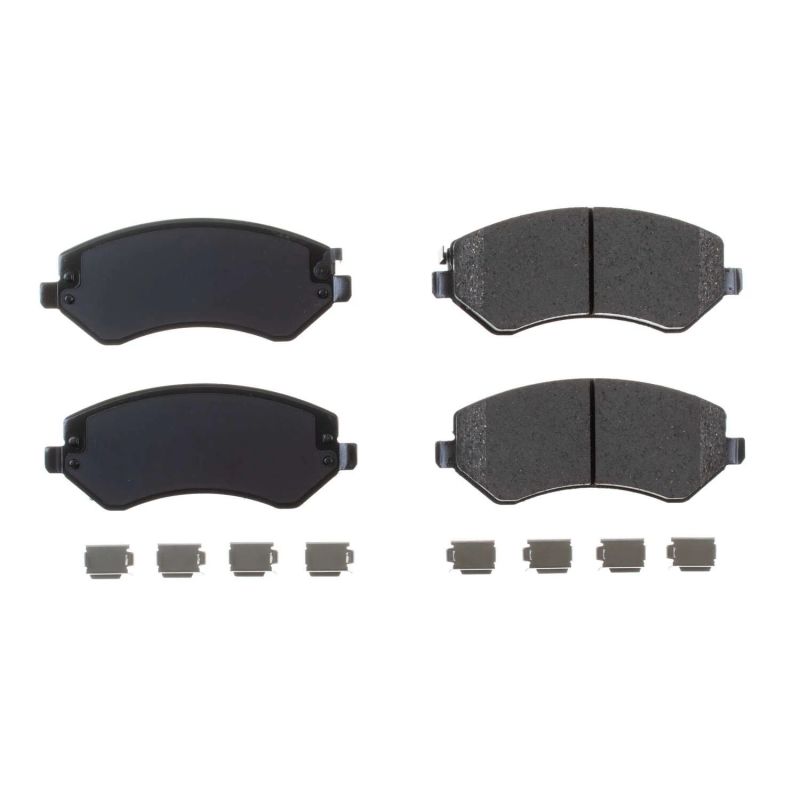 Power Stop 04-07 Chrysler Town & Country Front Z17 Evolution Ceramic Brake Pads w/Hardware Brake Pads - OE PowerStop