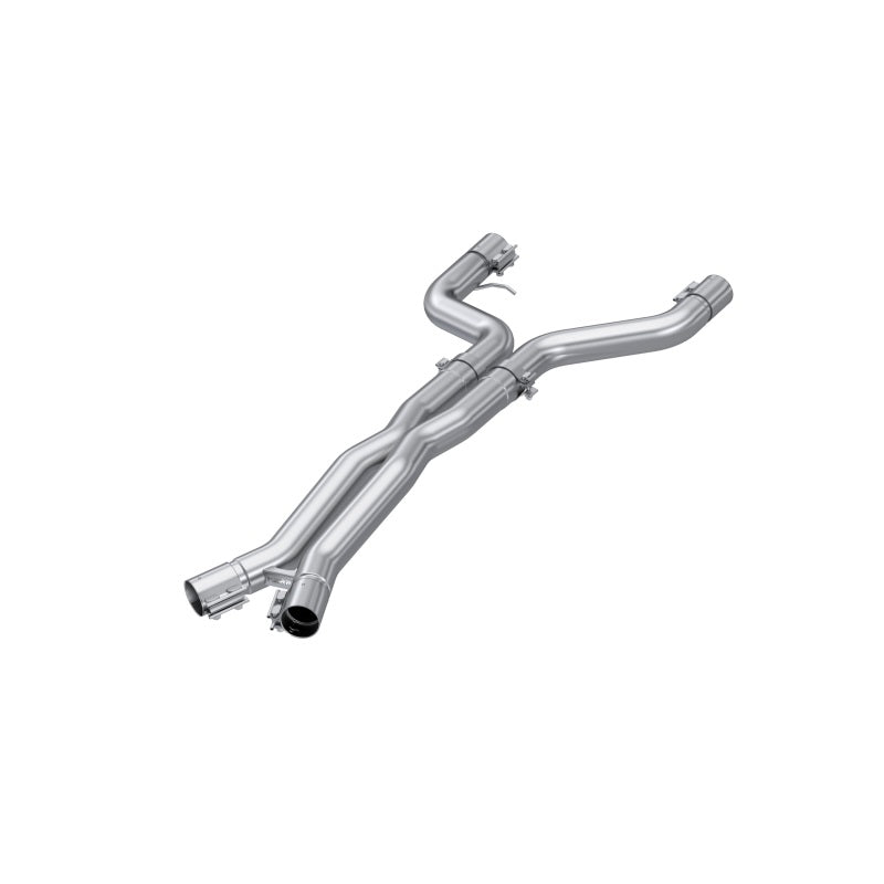 MBRP 21-23 BMW M4 G82 / M3 G80 3.0L T304 Stainless Steel 3in Resonator Bypass X-Pipe X Pipes MBRP