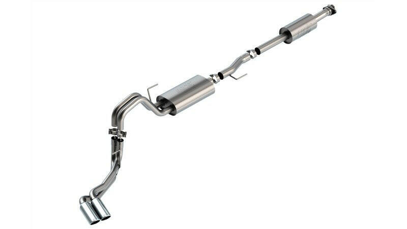 Borla F-150 2021 3.3L CC SB EC STB XL/XLT/Lariat/KR/Plnm/LTD 3/2.25 DSE Cat-Back ATAK Chrome Tips Catback Borla