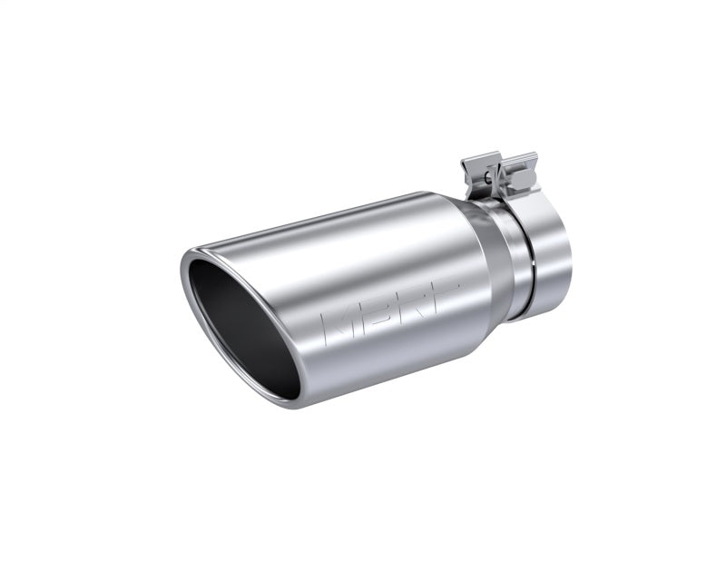 MBRP T304 Stainless Steel, 4.5inOD, 3.2i Inlet ID, 10in Length, Single Walled, Angled Cut Rolled End Tips MBRP