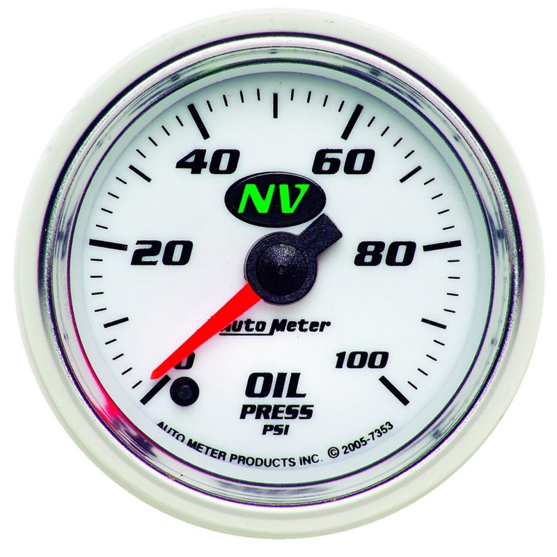 Autometer NV 2-1/16in 0-100 PSI Stepper Motor Oil Temp Gauge Gauges AutoMeter