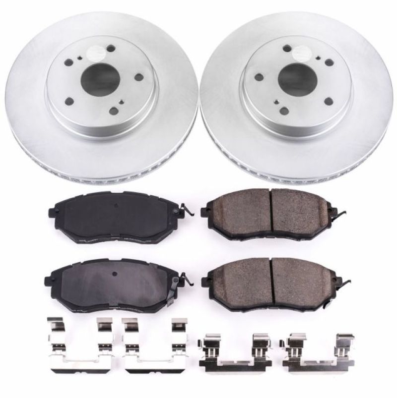Power Stop 2015 Subaru Legacy Front Z17 Evolution Geomet Coated Brake Kit Brake Kits - Performance Blank PowerStop