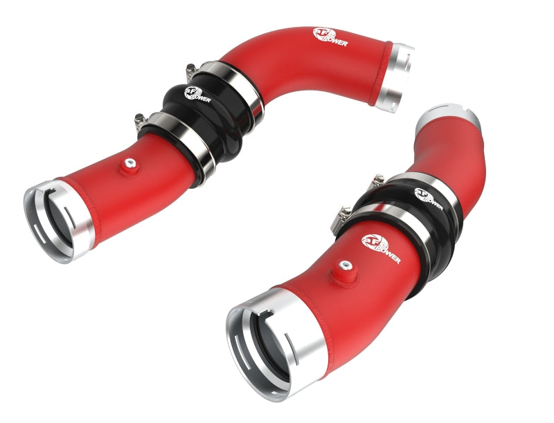 aFe 2024+ Toyota Tacoma BladeRunner 2.5in & 3in Aluminum Hot & Cold Charge Pipe Kit - Red Intercoolers aFe
