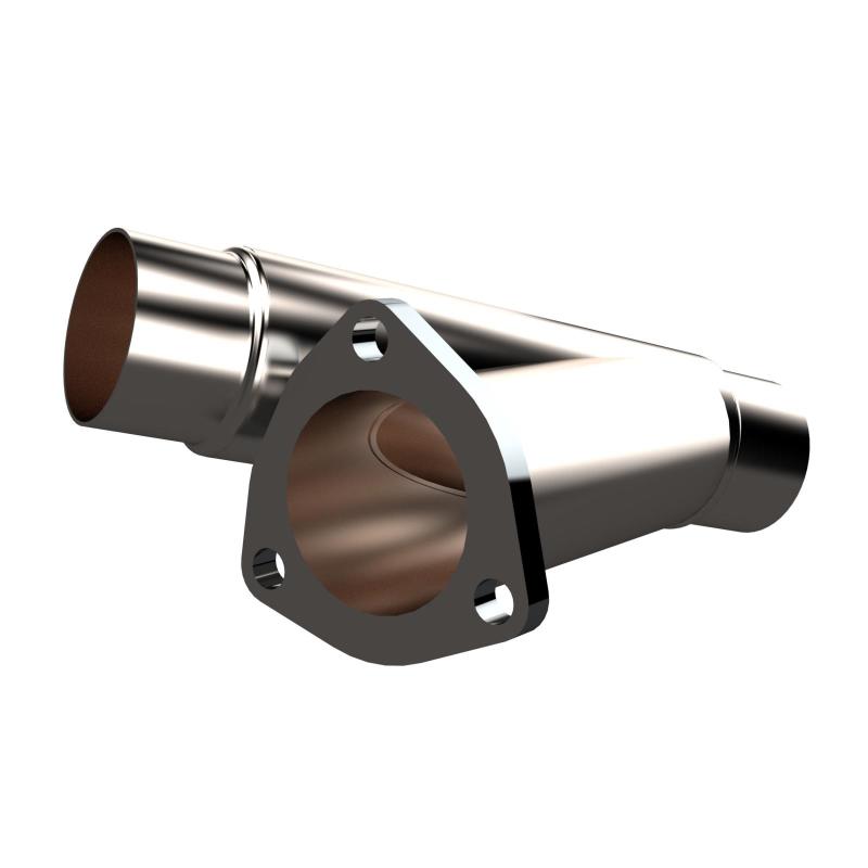 QTP 2.25in Weld-On QTEC Exhaust Cutout Y-Pipe Y Pipes QTP