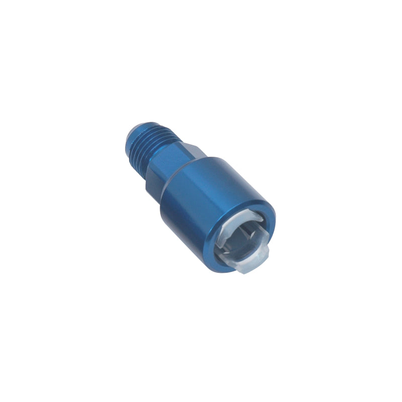 Russell Performance -6 AN male to 3/8in SAE quick-disconnect female (Blue Single) Fittings Russell