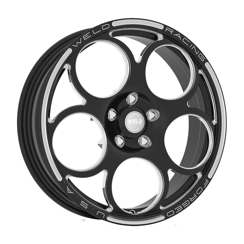 Weld V-Series 18x6 / 5x115 BP / 2.7in. BS Black Wheel - Non-Beadlock Wheels - Forged Weld