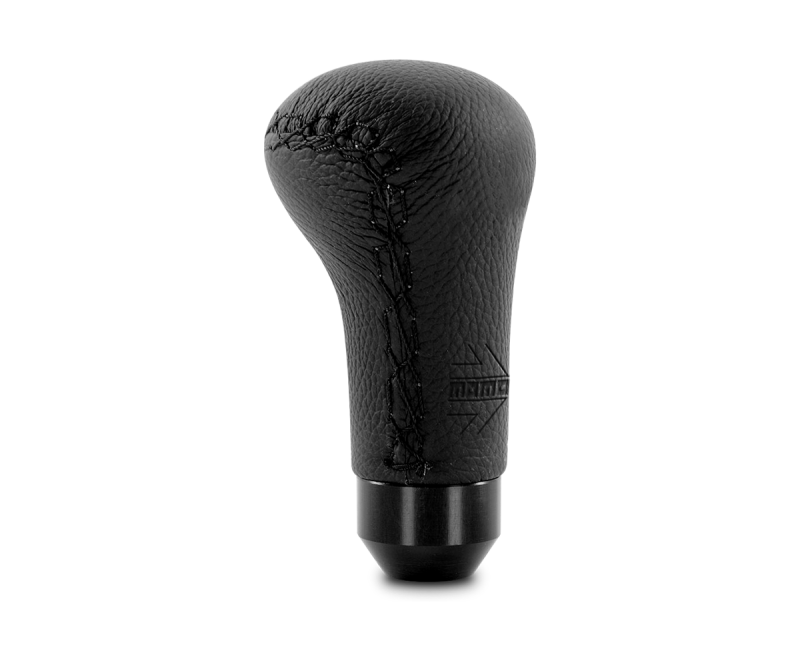Momo Anatomico Shift Knob - Black Leather, Black Stitching Shift Knobs MOMO