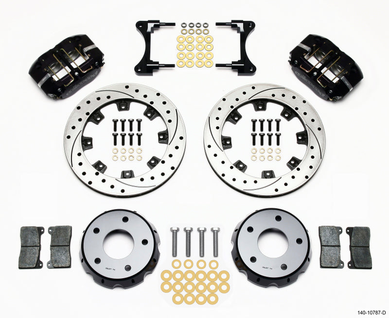 Wilwood Dynapro Radial Front Drag Kit 11.75in Vented Drilled 98-02 Camaro/Firebird Big Brake Kits Wilwood
