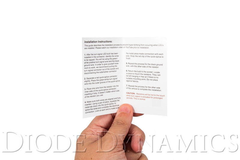 Diode Dynamics JL Wrangler Switchback Turn Signal Kit w Resistors Bulbs Diode Dynamics