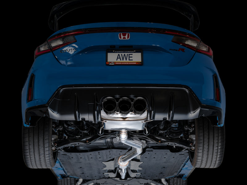 AWE Tuning 2023 Honda Civic Type R FL5 Touring Edition Exhaust w/ Triple Diamond Black Tips Catback AWE Tuning