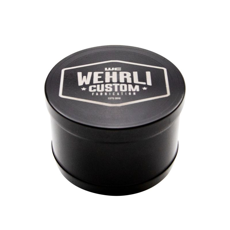 Wehrli 2017-2024 Chevrolet 6.6L L5P Duramax Intake Resonator Delete Plug - Black Anodized Aluminum Tubing Wehrli