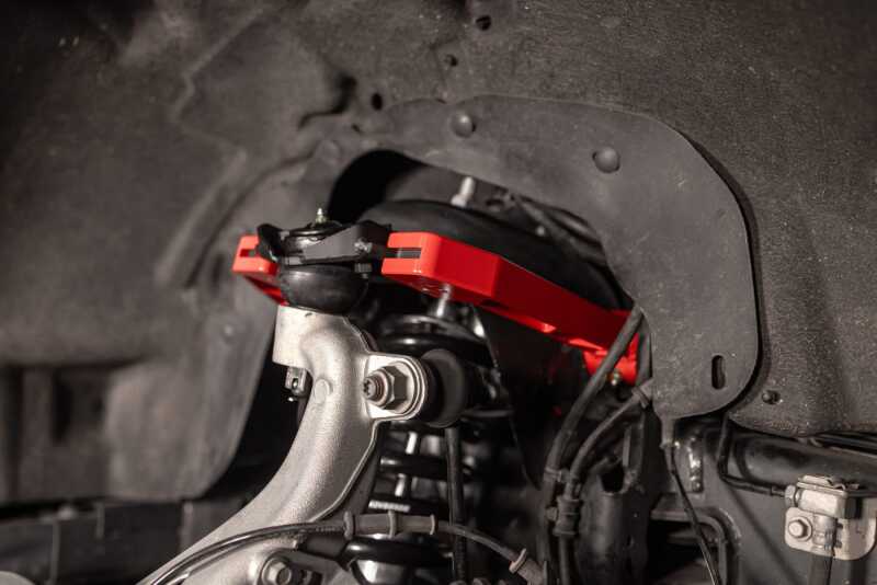 UMI Performance 15-25 Ford F-150 Adjustable Upper A-Arm Kit - Red Control Arms UMI Performance