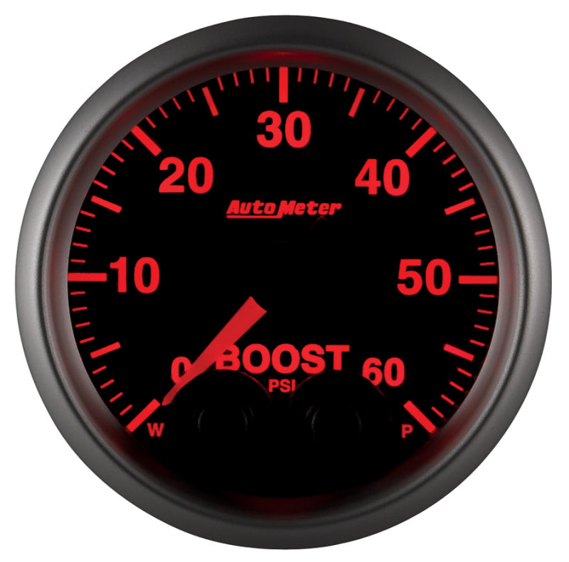 Autometer Elite 52mm 0-60 PSI Boost Peak & Warn w/ Electronic Control Gauge Gauges AutoMeter