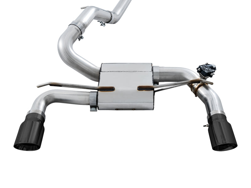 AWE Tuning Ford Focus RS SwitchPath Cat-Back Exhaust - Diamond Black Tips Catback AWE Tuning