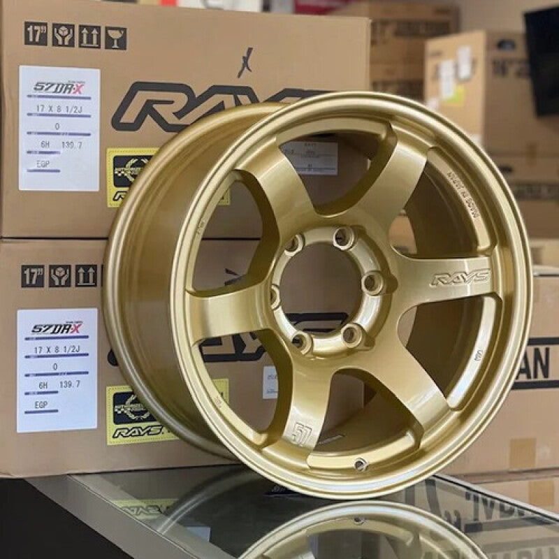 Gram Lights 57DR-X 17x8.5 +00 6x139.7 E8 Gold Wheel Wheels - Cast Gram Lights