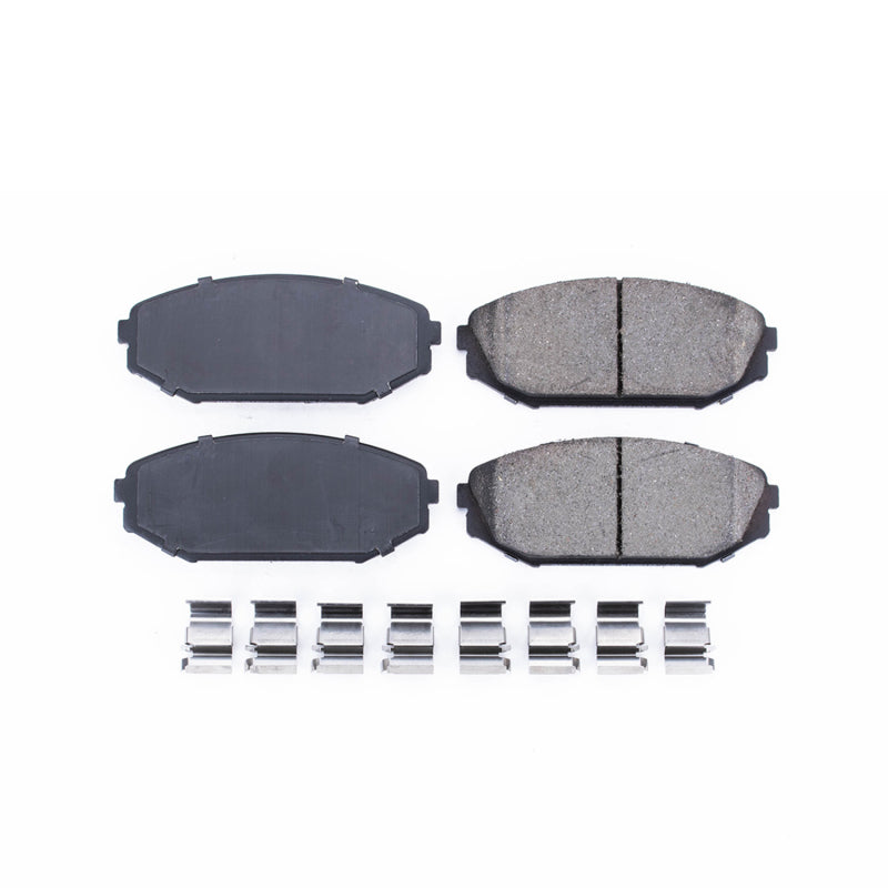 Power Stop 01-02 Acura MDX Front Z17 Evolution Ceramic Brake Pads w/Hardware Brake Pads - OE PowerStop