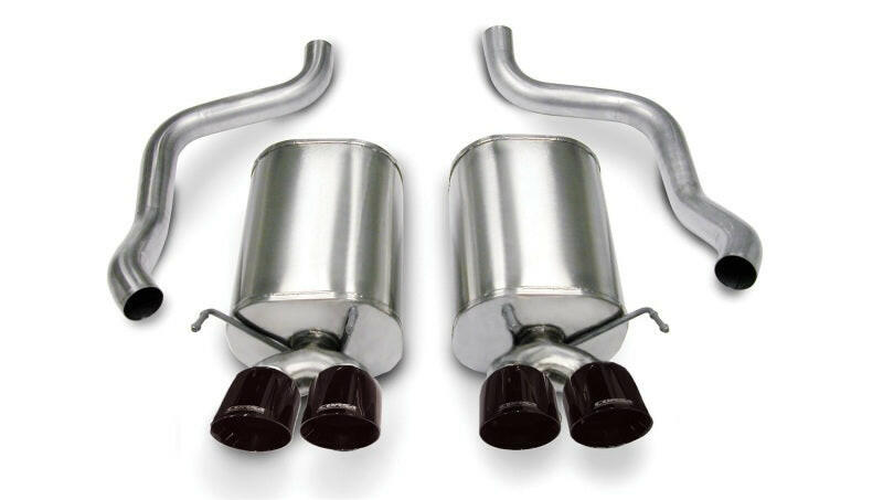 Corsa 2005-2007 Chevrolet Corvette C6 6.0L V8 Black Sport Axle-Back Exhaust Axle Back CORSA Performance