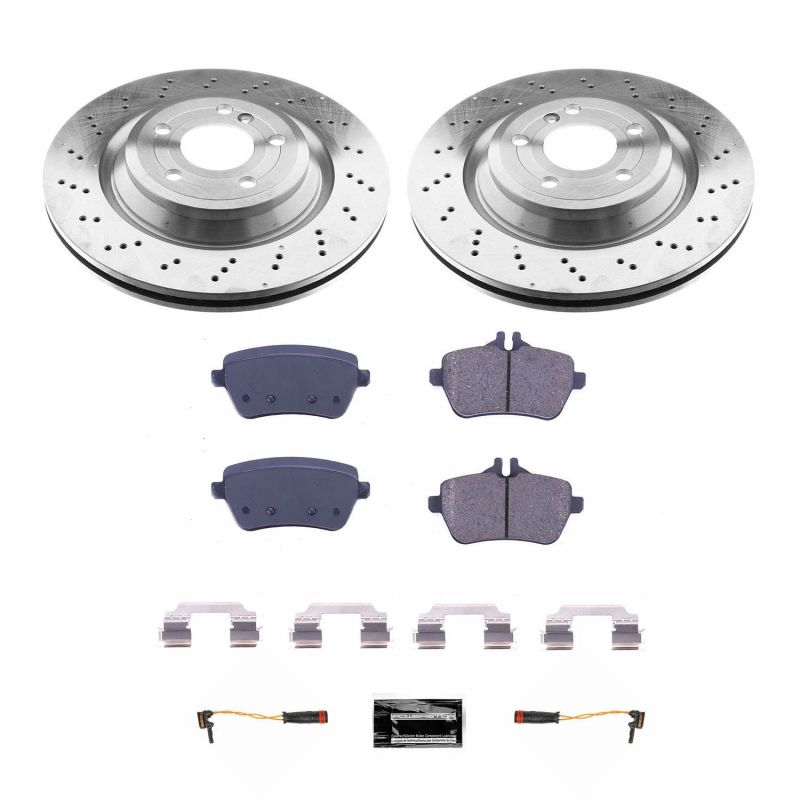 Power Stop 15-16 Mercedes-Benz SL400 Rear Autospecialty Brake Kit Brake Kits - OE PowerStop