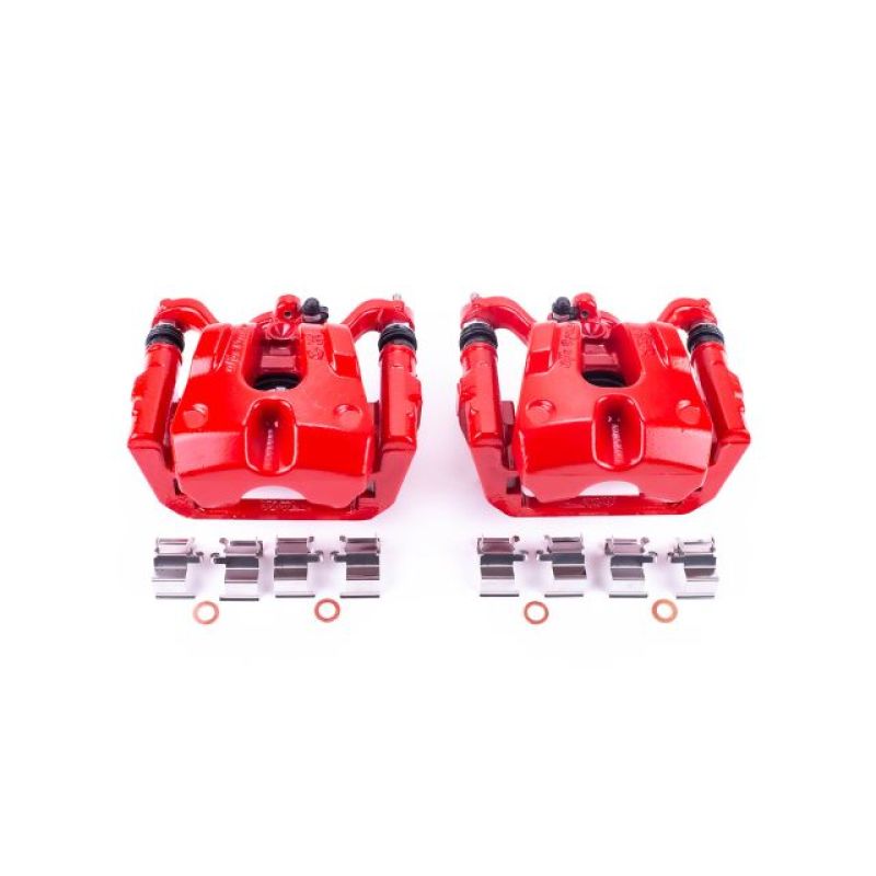 Power Stop 15-17 Chrysler 200 Rear Red Calipers w/Brackets - Pair Brake Calipers - Perf PowerStop