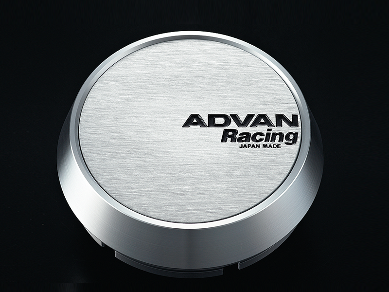 Advan 63mm Middle Centercap - Silver Alumite Wheel Center Caps Advan