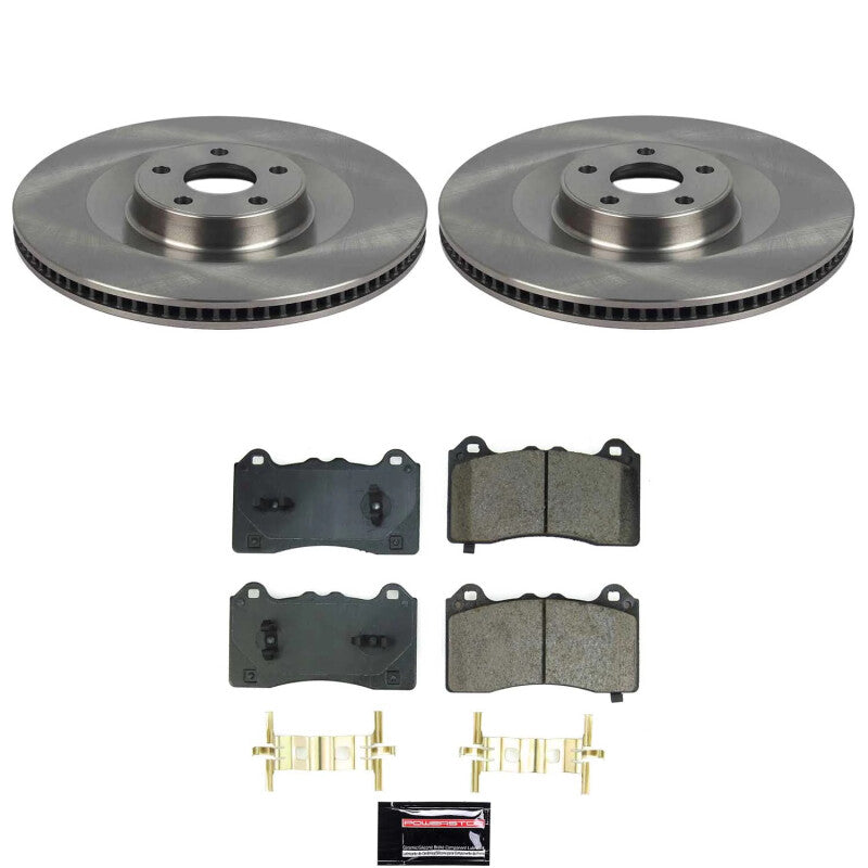 Power Stop 21-24 Ford Mustang Mach-E Front Autospecialty Brake Kit Brake Kits - OE PowerStop