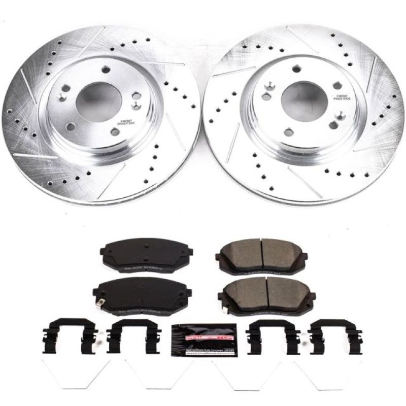 Power Stop 18-19 Hyundai Kona Front Z23 Evolution Sport Brake Kit Brake Kits - Performance D&S PowerStop