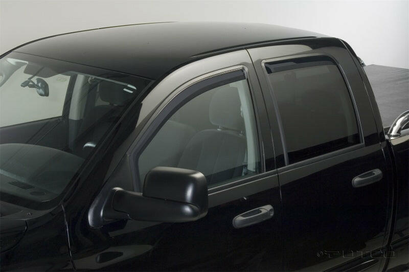 Putco 16-20 Nissan Titan Crew Cab (Set of 2) Front Only Element Tinted Window Visors Wind Deflectors Putco