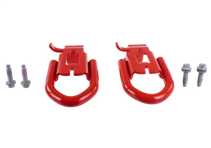 Ford Racing 2019 Ford Ranger Front Tow Hooks - Pair - Red Tow Hooks Ford Racing