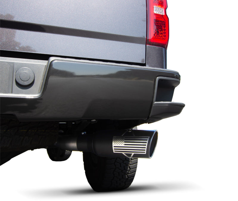 Gibson 14-18 GMC Sierra 1500 SLT 6.2L 3in/4in Patriot Series Cat-Back Single Exhaust - Stainless Catback Gibson